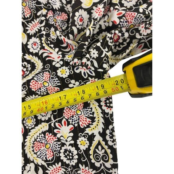Boden Womens Mini Dress Tie neck UK 12 US 8 Black Floral Tropic charm D0440 NWT - Picture 10 of 12